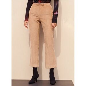 BABATON | albers cord kick flares pant size 2 camel tan Aritzia